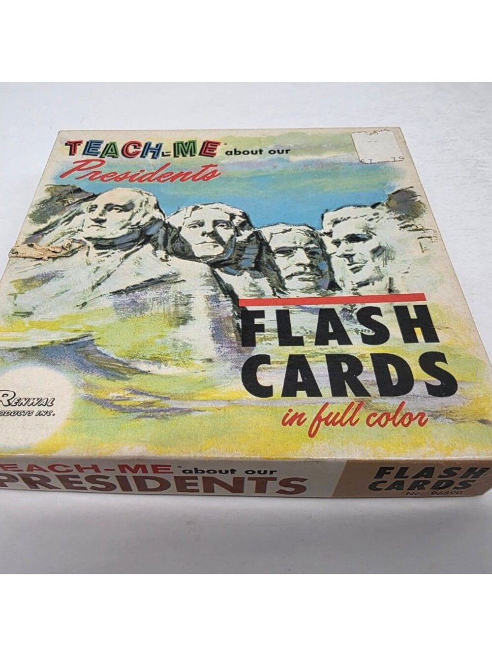 Renwal TEACH-ME Presidents Flash Cards 1968 Educational Game